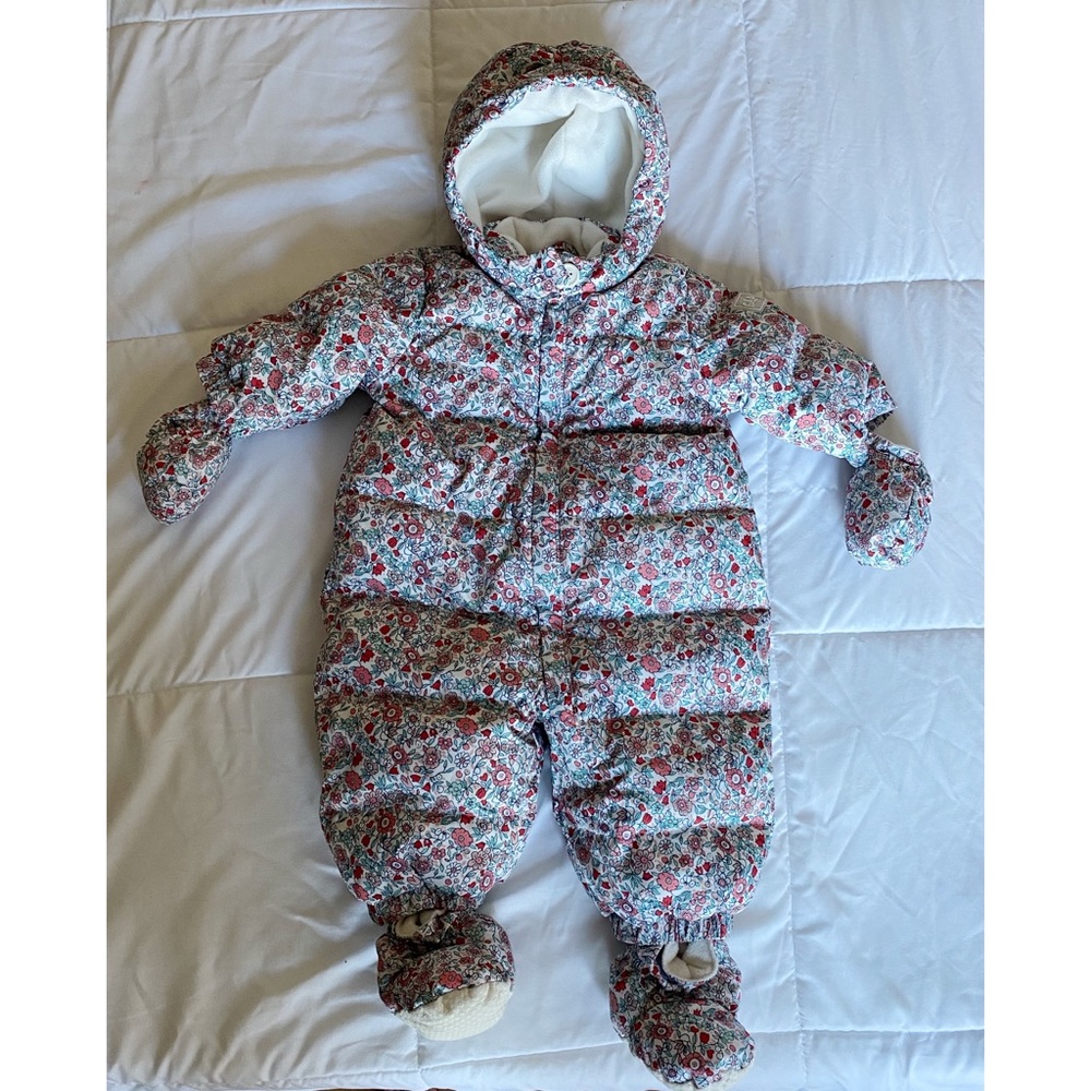 GAP Baby Floral 0-6M Snowsuit, Liberty of London